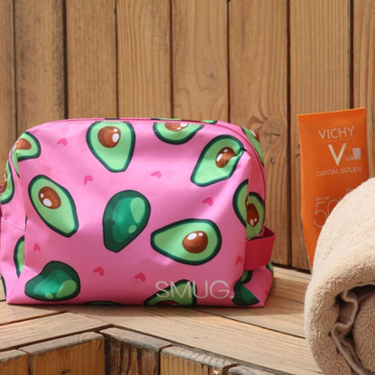 SMUG Wash Bag | Waterproof Travel Toiletry Bags for Travelling, Gym, Shower, Shaving, Toiletries, Cosmetics &amp; Makeup Bag | Large Washbag for Men &amp; Women | Stylish, Spacious &amp; Easy to Clean | Avocado