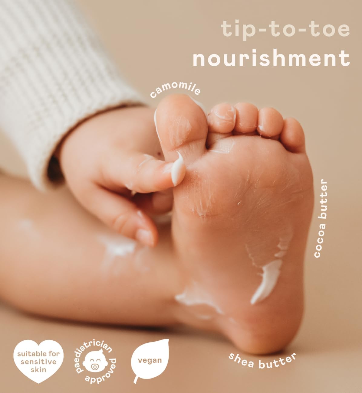 Nala's Baby Body Butter Vanilla Cloud | Supersize | Allergen-Free Sweet Vanilla Fragrance | 98% Natural | Dermatologically-tested and Paediatrician-approved | Vegan | 500ml | Nalas Baby