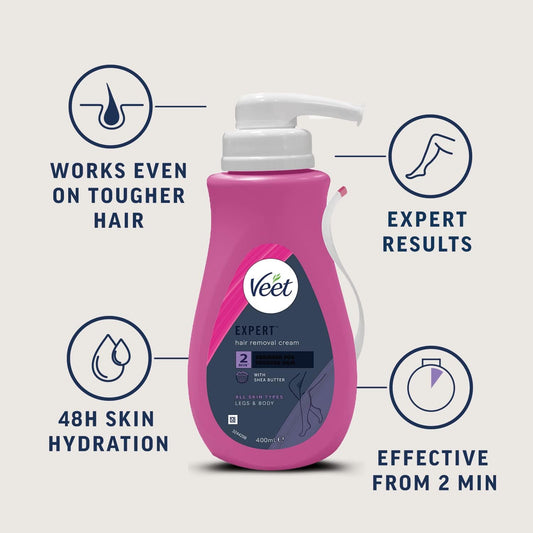 Veet Expert Hair Removal Cream – smooth skin in minutes