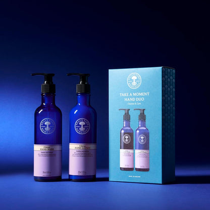 Neal's Yard Remedies Take A Moment Citrus Gift Set, Hand Wash &amp; Hand Lotion With Essential Oils, Vegan &amp; Cruelty-Free, Set of 2