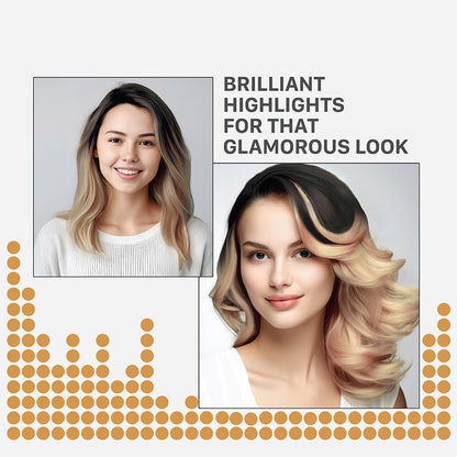 Streax HC Highlighting Kit Blonde Hair Colour, Vibrant Blonde 180g 12 gm Box