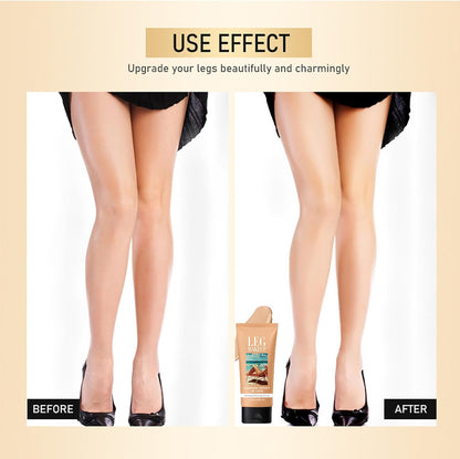 Leg Makeup Waterproof No Transfer Vein Cover up Make Up Cream With Self Tanning Mitt Applicator, Lightweight Long Lasting Leg Makeup Full Coverage Body Concealer Tattoo Cover-Up