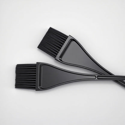 2 PCS Hair Coloring Brushes Long Tail Hair Dye Comb Brush Dyeing Tools Tinting Brushes for Barber Salon, Beauty Parlors, Home DIY Coloring - Black