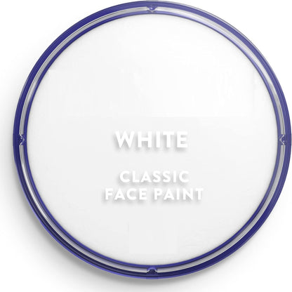 SK INFINITY | Classic Face and Body Paint 18 ml Professional Water Based, Single Cake Makeup Supplies for Adults (WHITE &amp; RED)