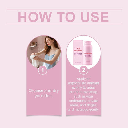 Dry &amp; Fresh Comfort Powder,Inner Thigh Chafing &amp; Sweat Relief,Talc-Free Anti Chafe Body Powder for Private Areas,Women's Deod/orant,Chafe Stick Alternative,All Over Body Pow/der for Against Moisture