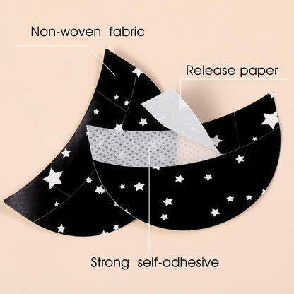 150pcs Eye Make-Up Eyeshadow Pads,Half-Moon Shape Lash Pads Eyeshadow Patches for Eyeliner, Eyelash Extensions and Lip Makeup