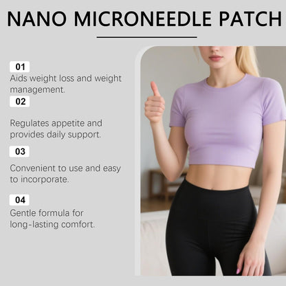 10-IN-1 Advanced Nano Microneedle Patch,Luxurious Weight Loss Patches, Natural Metabalance Patch, Microneedle Patches, Gentle Soothing, for All Body Types (2pc)