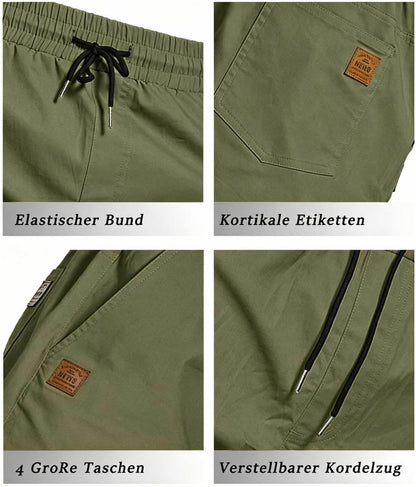 JustSun Men’s Summer Shorts – Casual Comfort in Cotton Chino