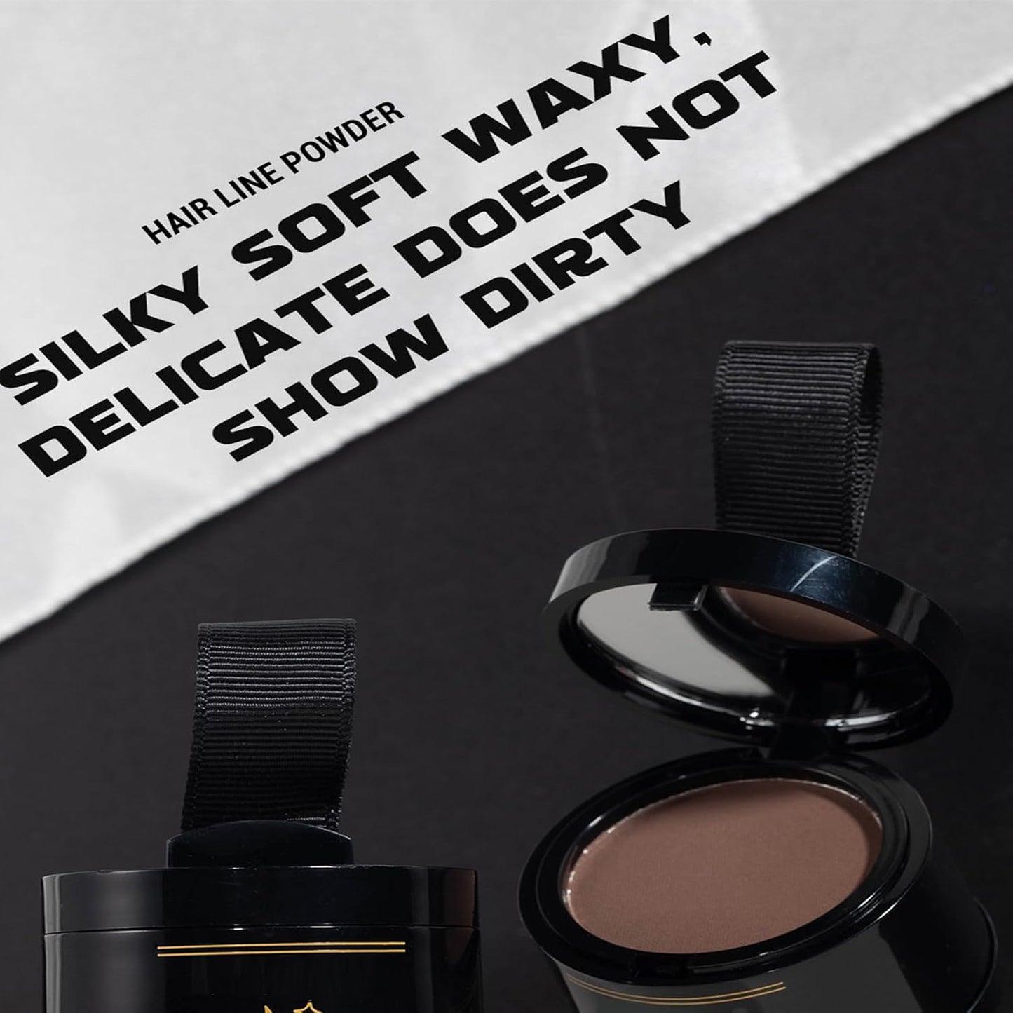 Root Powder - Hairline Powder | Hairline Concealer | Root Hair Color | Temporary Hair Color | Hairline and Beard Filler for Quick Touch Ups
