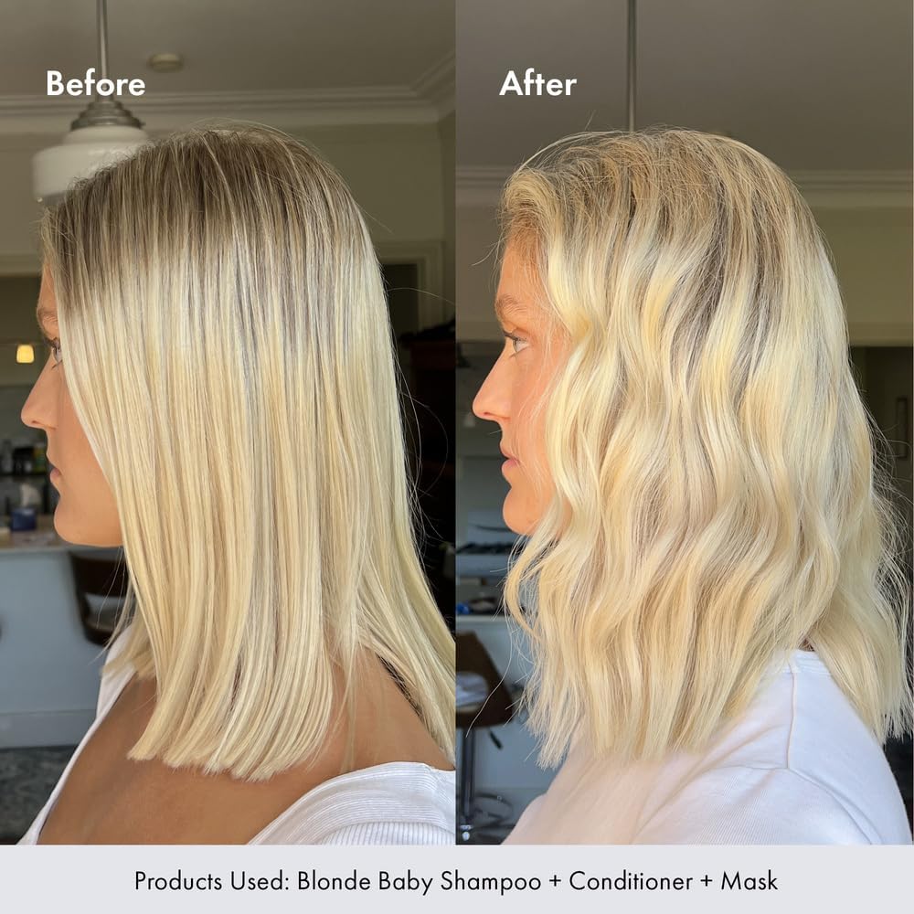 BondiBoost Blonde Baby Toning Purple Hair Mask - Silicone-Free, Aloe-Based Deep Treatment with Violet Pigments, Silky Shine Blonde Hair - Vegan &amp; Cruelty-Free, 200ml