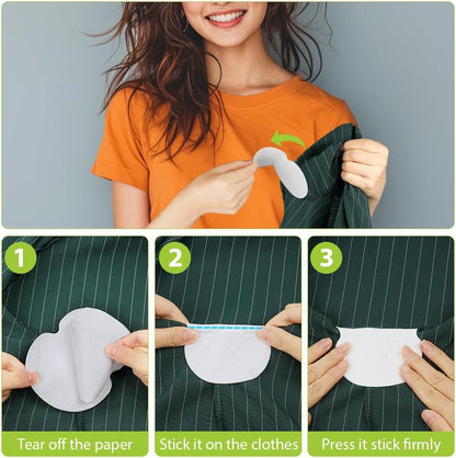 LOPHE 40Pcs Armpit Sweat Pads, Sweat Patches for Underarms Women and Men, Underarm Sweat Pads Invisible, Unflavored &amp; Ultra-Thin Sweat Pads, Anti-sweat Disposable SweatPads for Sports Daily Wear
