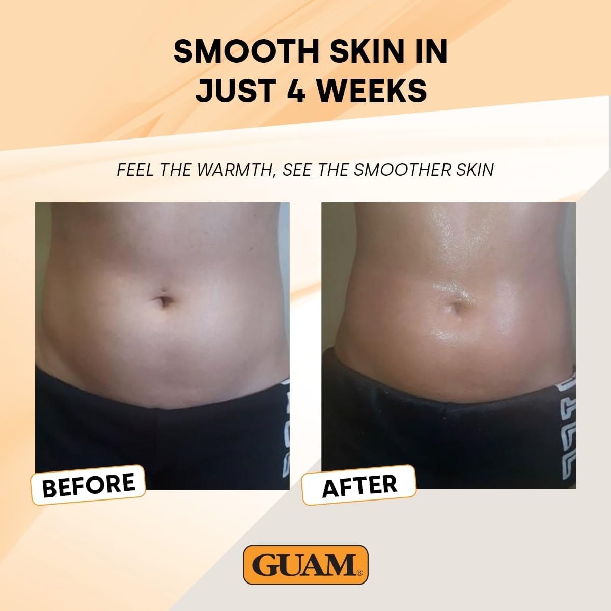 GUAM FIR Anti Cellulite Seaweed Hot Body Mud 1kg, Warming Body Wrap Treatment with Tourmaline &amp; Ivy Extract for Tummy, Waist, Hips &amp; Thighs, Firming Body Care for Smoother-Looking Skin Tone