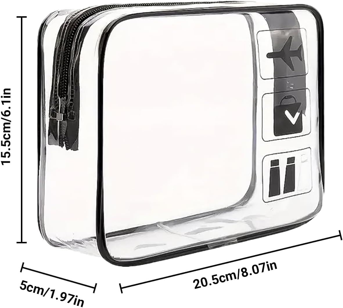 Men’s Travel Toiletries Set– Airport Security Approved, Clear Travel Bag, Shampoo, Shower Gel, Anti-Perspirant Roll On Deodorant, Toothpaste, Mouthwash, Foldable Toothbrush. Perfect For Holidays