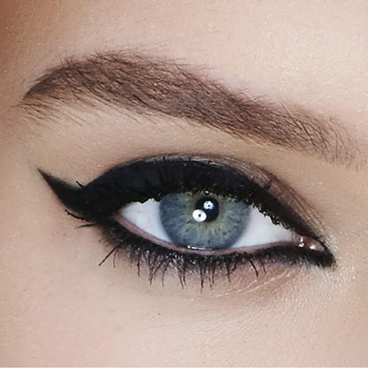 Maybelline Black Eye Liner, Lasting Drama Waterproof Eye Liner, Waterproof, Easy to draw, Smudgeproof, Longwear Formula, Smart Tip Brush, No Mess Application, Maybelline New York, Colour: Black 12g