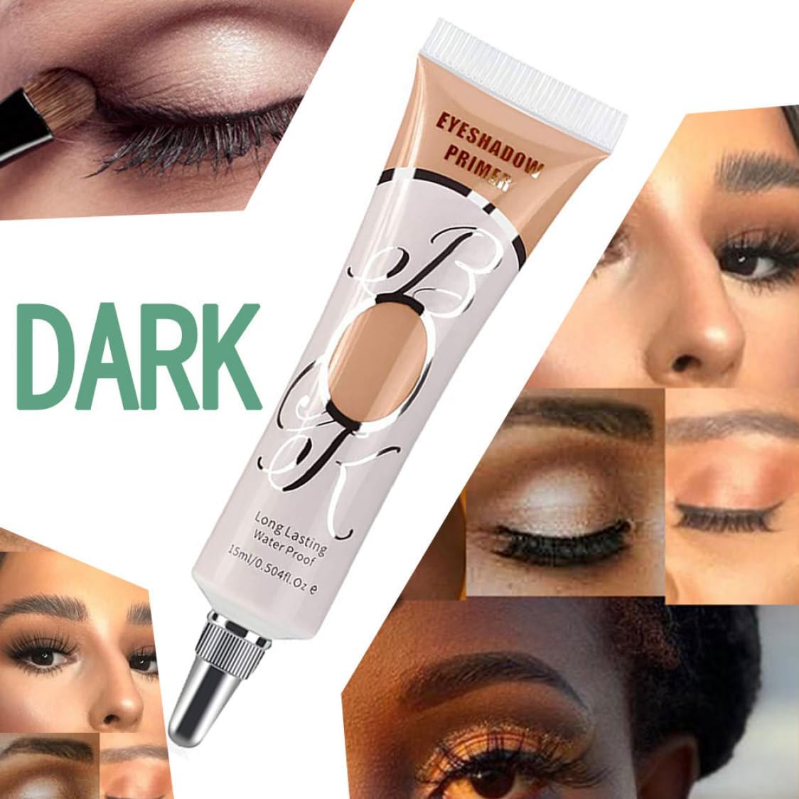 Eyeshadow Primer Cream Waterproof Quick Dry Long Wear Eye Concealer Eyeshadow Primer Base No Crease for Make Up