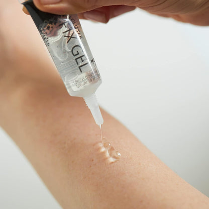 Face Glue by Moon Glitter 10ml Glitter Fix Gel Applier for Face Glitter Vegan Face and Body Adhesive Primer Glue for Glitter, Eye Shadow, Pigment, Eye dust Application