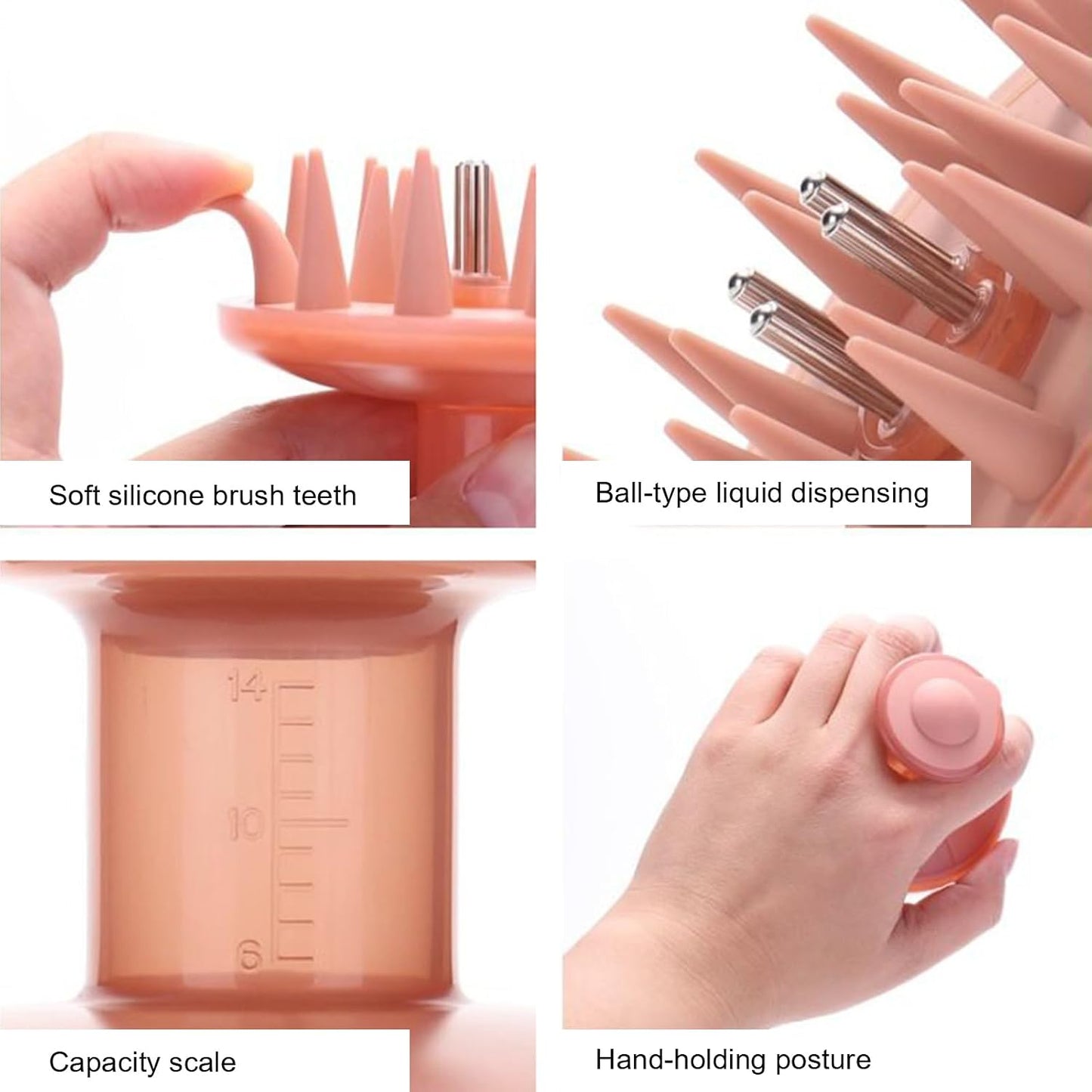 Hair Oil Applicator - Scalp Comb for Growth | Bottle with Massage Tip, Nourishing Care Accessory with Even Distribution, Easy Grip for Hair Loss, Follicle Health and Daily Conditioning