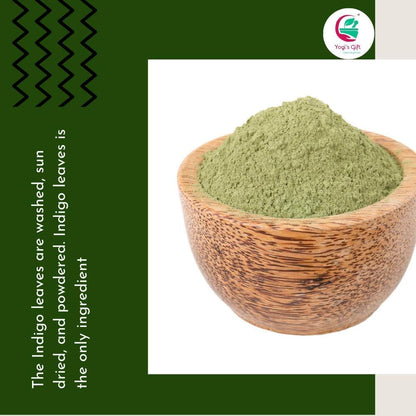 Yogi's Gift Indigo Powder for Hair | Ideal for Black and Dark Hair | Indigofera Tinctoria | Black Henna | 250 grams | 100% Pure &amp; Natural Hair color