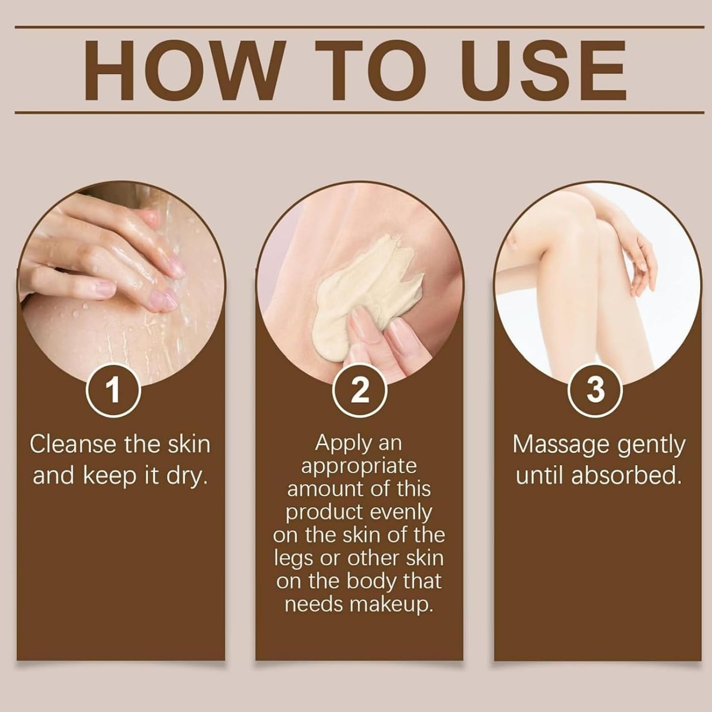 100ml Long Wear Waterproof Concealer,Body Foundation&amp;Body Concealer,Leg Makeup No Transfer,Waterproof Concealer Cream,Long Lasting Effect,Easy to Use,Natural &amp; Gentle Formula,for Most Skin Tones,02