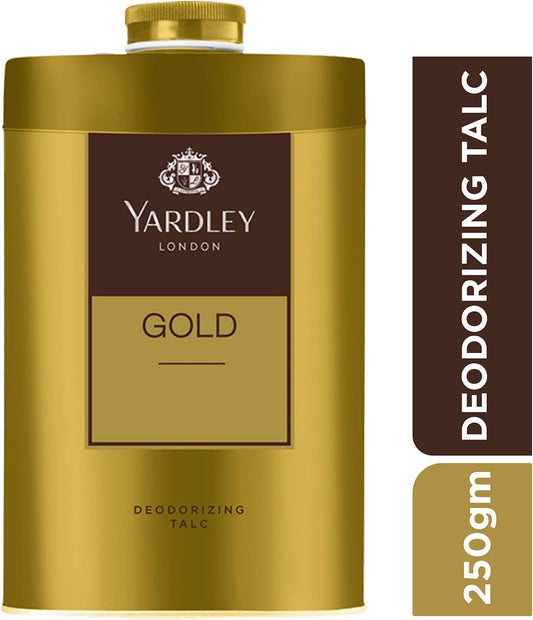 Yardley London Gold Deodorizing Talc for Men, 100g