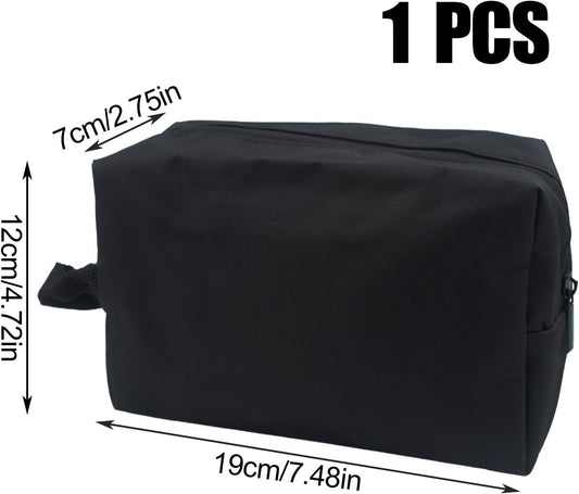 1 Pcs Toiletry Bag,Multi-Functional Bag,wash Bag,Shower Bag,Cosmetic Bag,with Zippered,Suitable for Travel,Outside Sports,Gym,for Women and Men(Black)