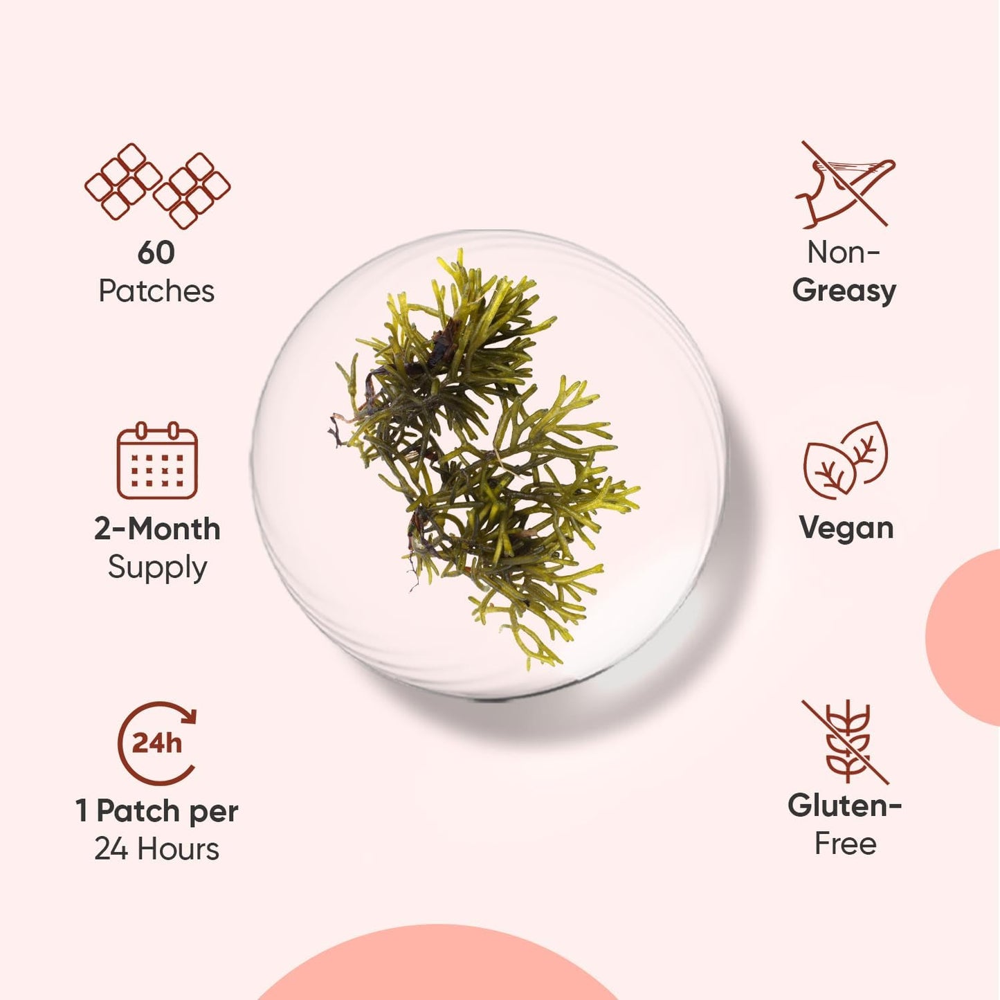 Guarana Slimming Patches | 60 Patches | 2 Months Supply | with 55% Guarana Extract, Flaxseed &amp; Griffonia Seed Powder | Natural &amp; Safe | Ultra-Thin &amp; Transparent | Suitable for Sensitive Parts