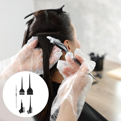 1 Pcs Silicone Pre-Punched Hair Highlighting Cap for Colouring and | Streaking, with 5 Coloring Brushes and 1 Needle, for Salon