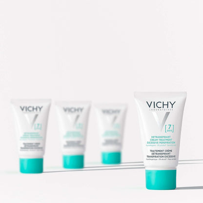 Vichy 7-Day Anti-Perspirant Cream, Long-Lasting Protection for Intense Perspiration and Odor Control, Suitable for Sensitive Skin, Alcohol-Free Targeted Treatment, 30ml