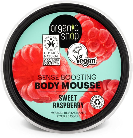 Organic Shop Body Mousse Sense Boosting Sweet Raspberry, 250 ml