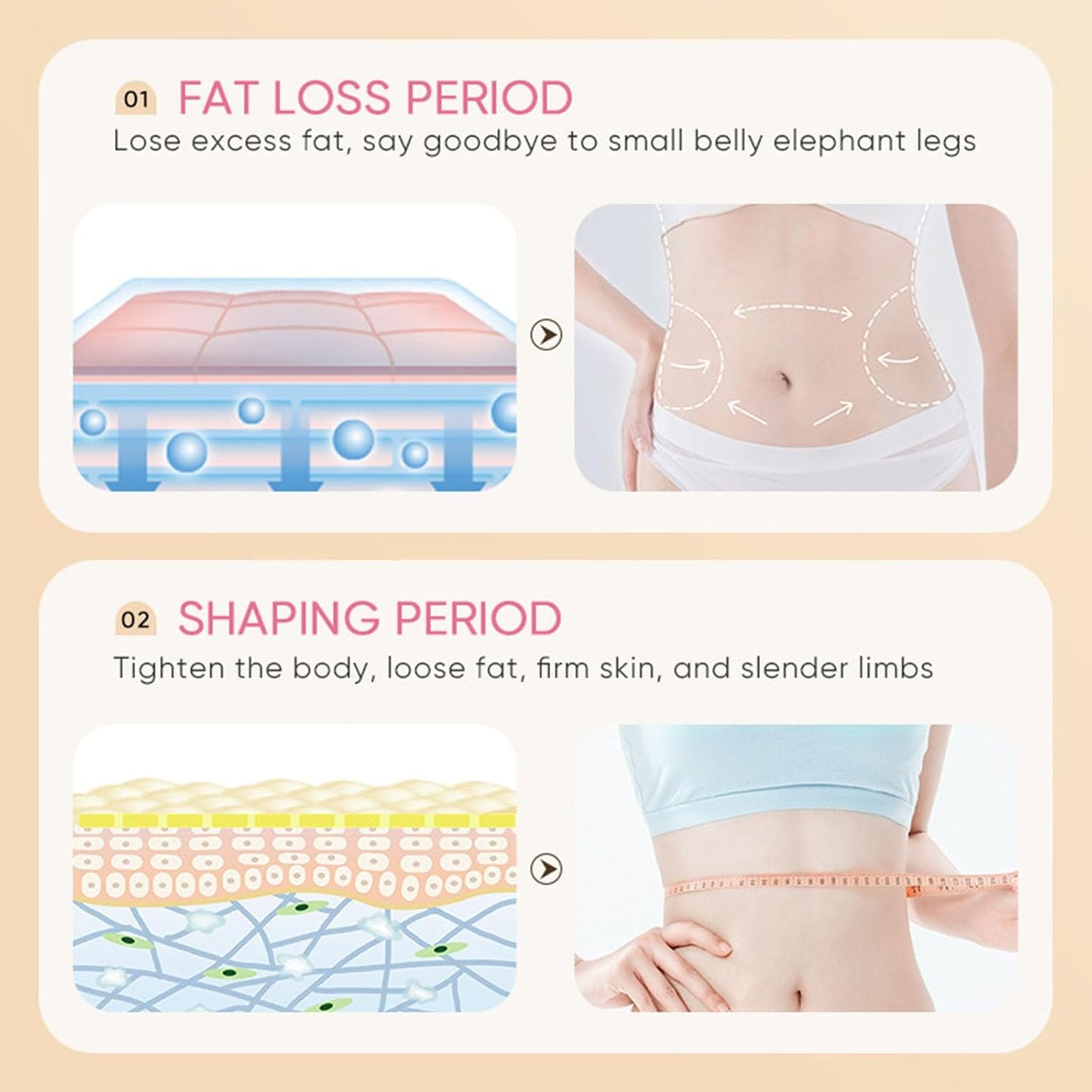 Slimming Cream for Weight Loss, Fat Burning Cream for Belly Waist &amp; Buttocks, Soothing Relaxing Tightening Slimming Goodbye to Cellulite, Women/Men Weight Loss 60g