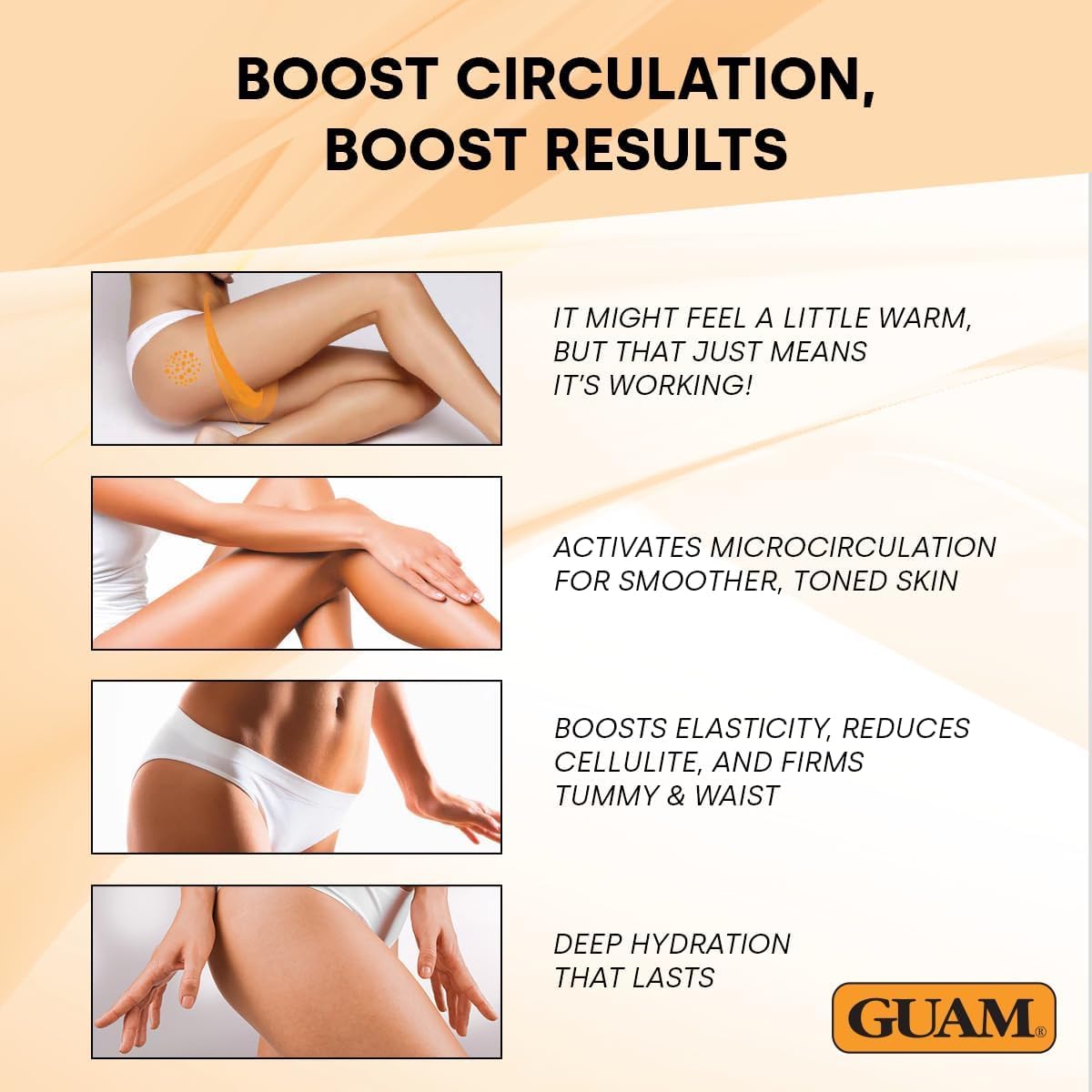 GUAM FIR Seaweed Mud Anti Cellulite Treatment + Tourmaline Cellulite Cream Gel Set, Body Leg &amp; Tummy Tightening Duo, 1kg Hot Body Wrap &amp; 250ml Slimming Mud Gel, Skin Firming and Smoothing Care