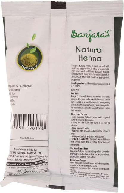 Banjara's natural henna with hair care herbs 60g