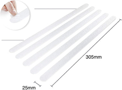 Non Slip Bath Mat Shower Stickers adhesive non rubber (8 Clear Strips)