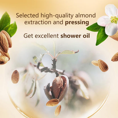 Natural Plant-Based Shower Oil, 6 Botanical Extracts, Non-Greasy Formula, Easy Rinse, Nourishing and Cleans The Skin, Pure Oil Bath, Oil to Milk Formula-6.67 fl.oz of 2 Bottle