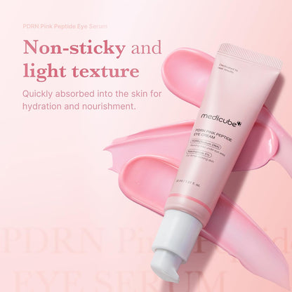 medicube Eye Cream with Salmon DNA PDRN &amp; Pink Peptides | 99% Purity Retinol for Fine Lines | PDRN &amp; Niacinamide Eye Serum for Uneven Skin Tone | Korean Skincare, 1.01 fl.oz