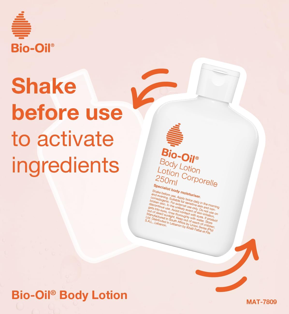 Bio Oil Body Lotion (250ml) - Ultra Light Skin Care Moisturising Lotion For Dry Skin - Non-Greasy Daily Moisturiser With Oil-In-Water Technology - Hydrates &amp; Replenishes Dry Skin