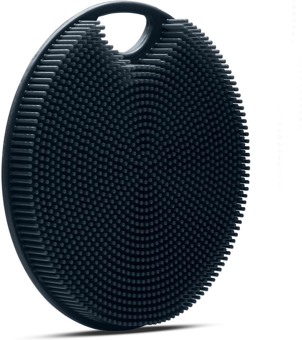 flexii® Silicone Body Scrubber - Premium Body Brush for Sensitive Skin, Gentle Body Exfoliator &amp; Shower Scrubber, Exfoliating Silicone Loofah for Men &amp; Women - Charcoal