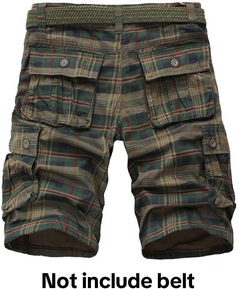 iCKER Men's Multi‑Pocket Cargo Shorts – Casual Comfort in Camouflage