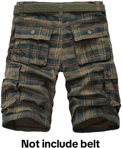 iCKER Men's Multi‑Pocket Cargo Shorts – Casual Comfort in Camouflage