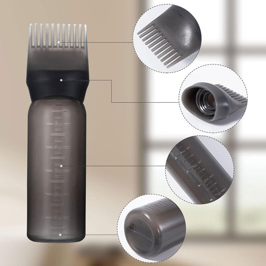 200ml Hair Oil Applicator Bottle,Spray Bottles for Hair Continuous Ultra Fine,Spray Bottle Hair for Curly,Root Comb Applicator Bottle for Hair Colouring and Conditioning