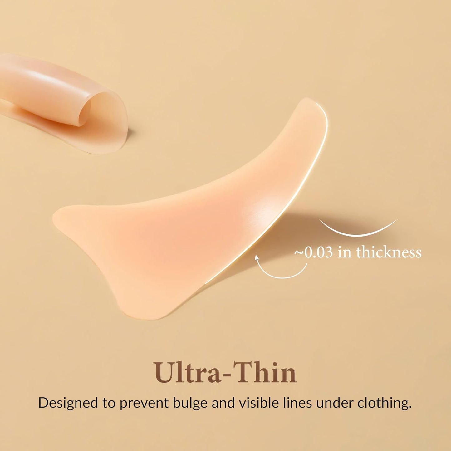 Silicone Camel Concealer Toe Reusable - Anti Camel Concealer Pad for Swimsuits, Leggings, Underwear Gym, 2-Pack, Y-Shape