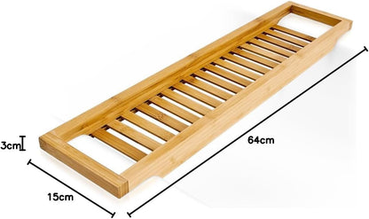 Bamboo Bathtub shelf - bathtub tray