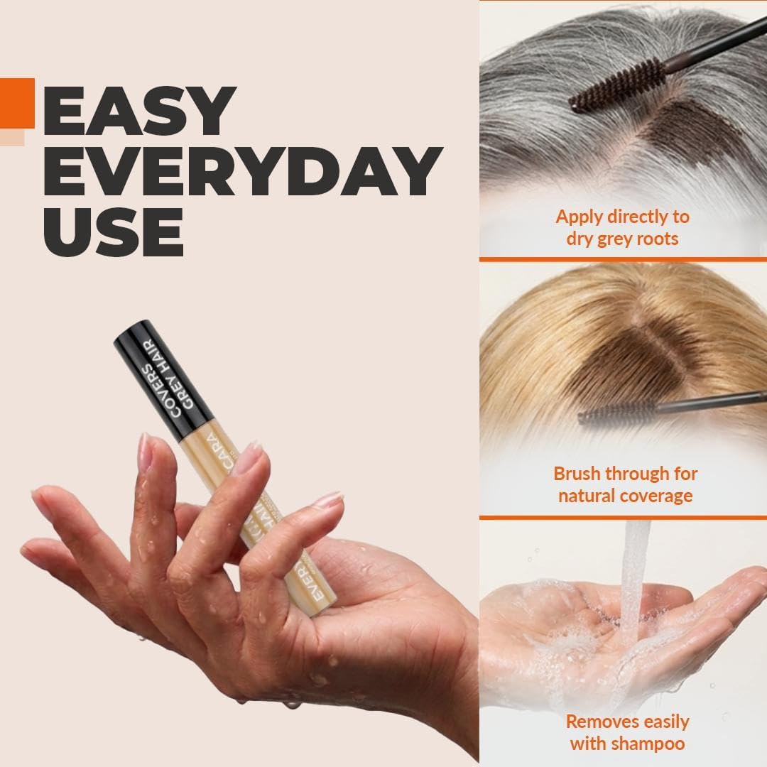 Stargazer Everyday Hair Mascara Root Cover Blonde. Easy On The Hair Root Cover. Covers Grey Hair., Blonde, 20 gram, Pack of 1