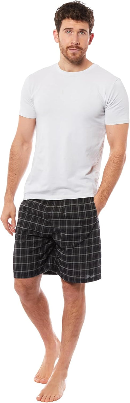 Two‑Pack Checked Shorts for a Laid‑Back Night