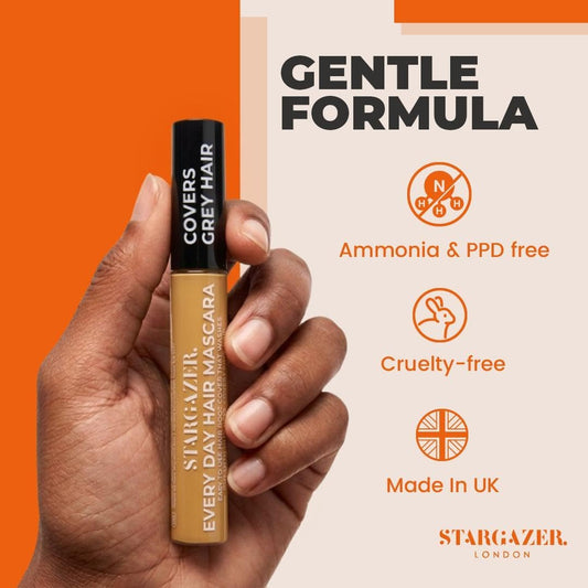 Stargazer Everyday Hair Mascara Root Cover Blonde. Easy On The Hair Root Cover. Covers Grey Hair., Blonde, 20 gram, Pack of 1