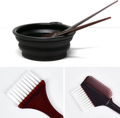 22Pcs Hair Colouring Kit, Hair Dye Bowl and Brush Set for DIY Hair Dyeing &amp; Bleaching- Includes Dye Bowl, Brush, Earmuffs, Mixing Spoon, Gloves, Shawl &amp; Shower Cap