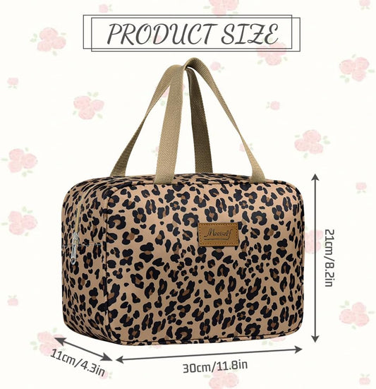 Aucuu Toiletry Bag, Large Full Size Toiletry Bag, Travel Hand-Held Make up Wash Bags, Portable Waterproof Toile-Try Kit, Bathroom Storage Case, Cosmetic Organizer for Travel, Camping for Women Girl