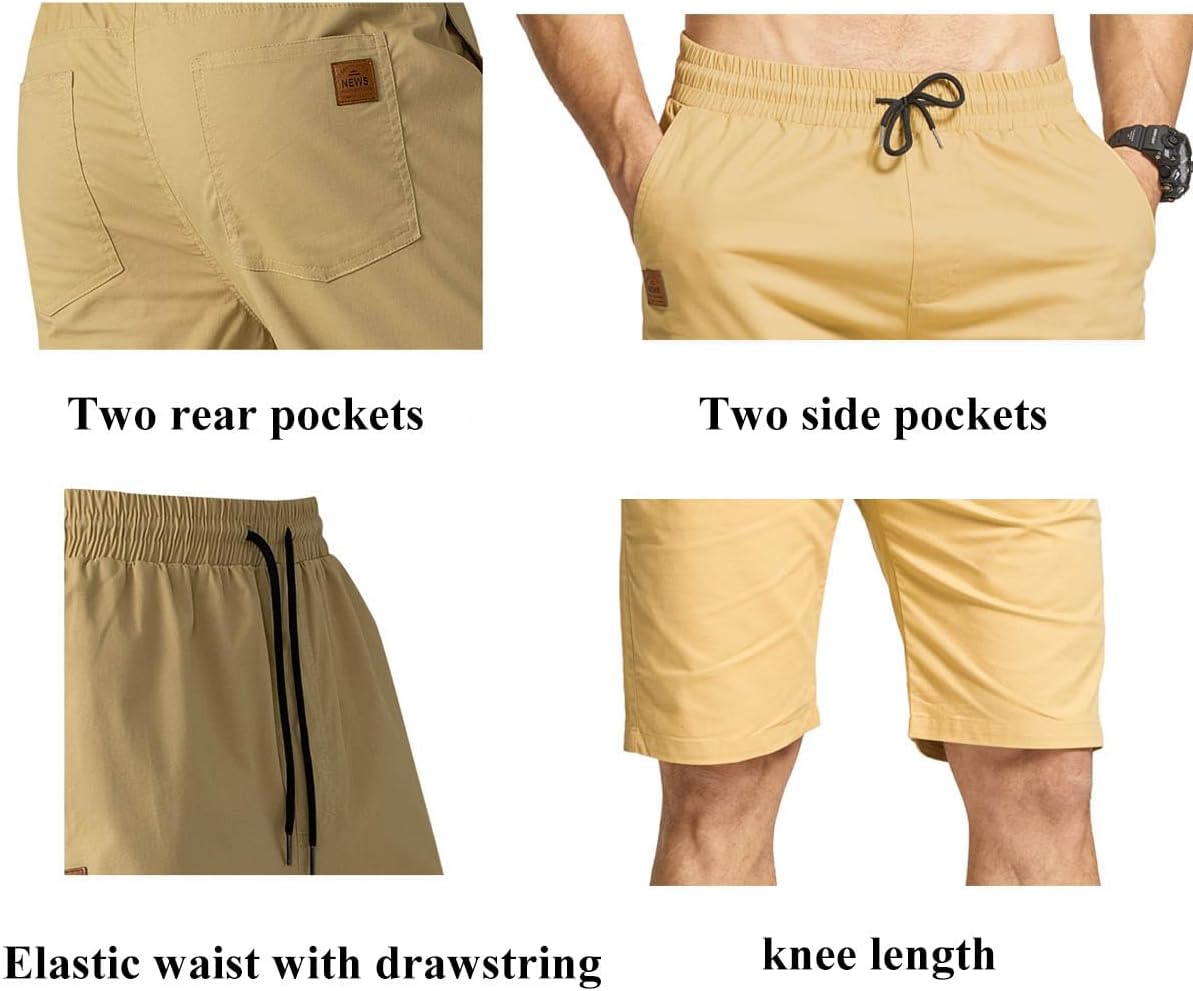 JustSun Men's Casual Shorts – Easy Summer Comfort