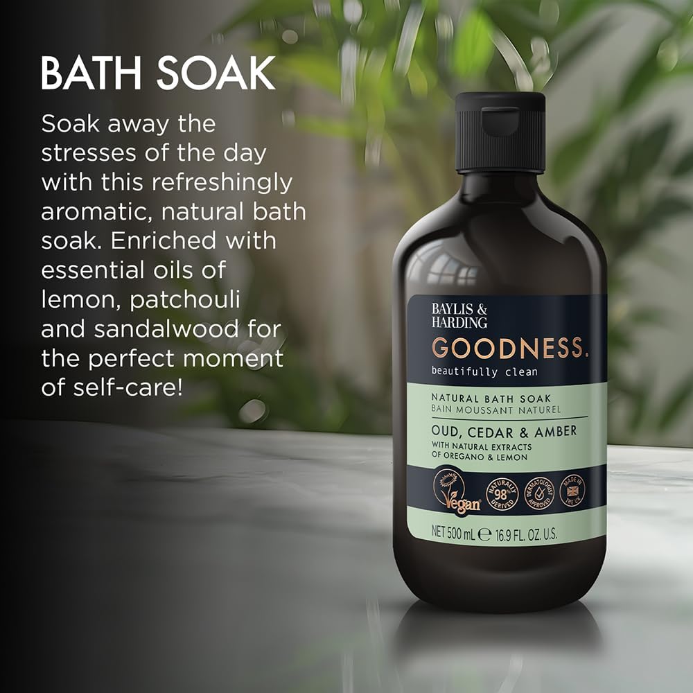 Unwinding with Baylis &amp; Harding’s Oud, Cedar &amp; Amber Bath Soak