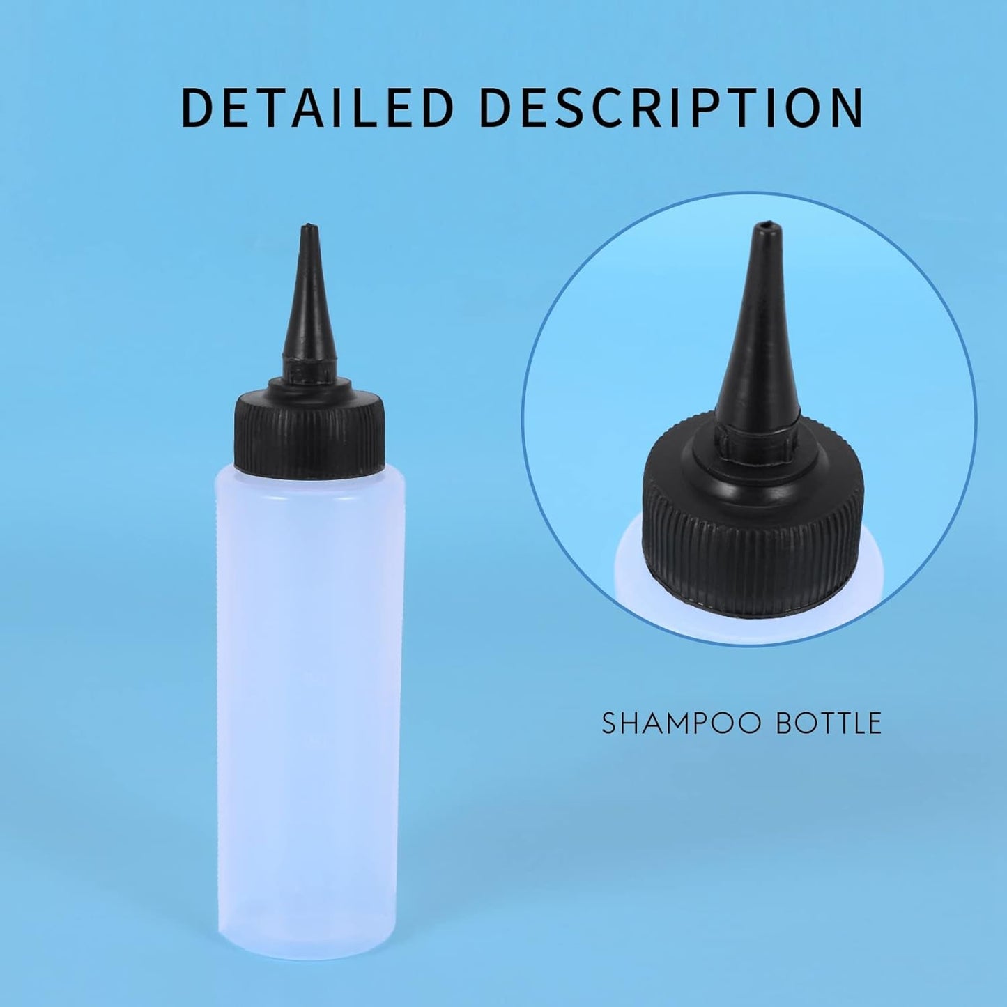 150ml Salon Hair Color Measuring Applicator Bottle Scale Hairdressing Tool
